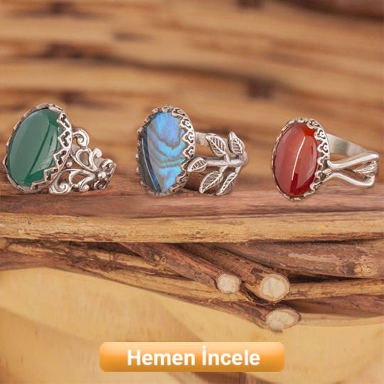 El İşi Gümüş Kadın Yüzük