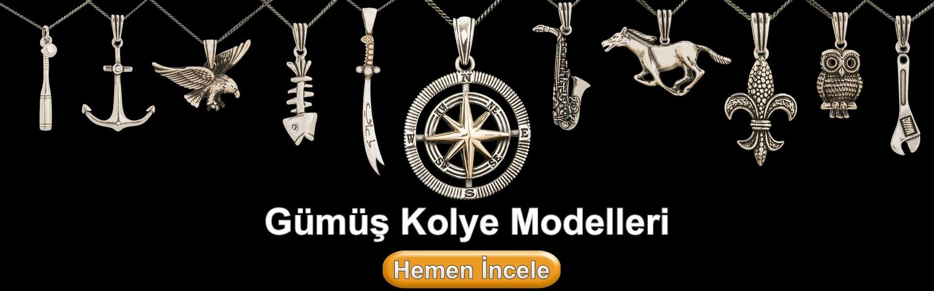 Gümüş Unisex Kolye Modelleri