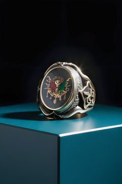 Küçük Boy Zambak Model Devlet Arması Mineli Yüzük