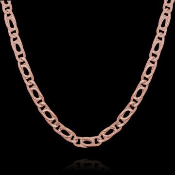 Kuşgözü Model Gümüş Zincir 3,25 mm Genişlik 65 Cm - Rose Rengi