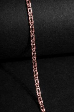 Kuşgözü Model Gümüş 2,10 mm Genişlik Bileklik 16 Cm - Rose Rengi