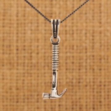 Çekiç Model Gümüş Kolye