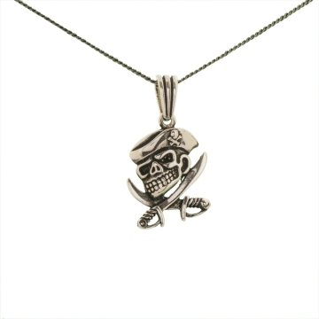 Korsan Model Gümüş Kolye