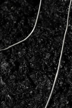 Yılan Model Gümüş Zincir 1,00 mm Genişlik