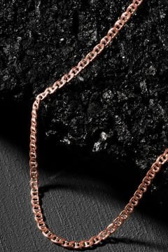 Barlı Model Gümüş Zincir 3,25 mm Genişlik 50 Cm - Rose Rengi