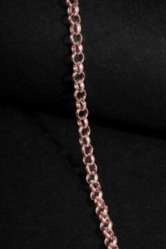 Doch Model Gümüş 3,75 mm Genişlik Bileklik 16 Cm - Rose Rengi