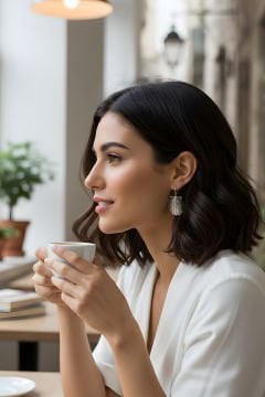 Deniz Kabuğu Model Gümüş Küpe