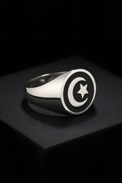 Gümüş Malcolm X Yüzüğü