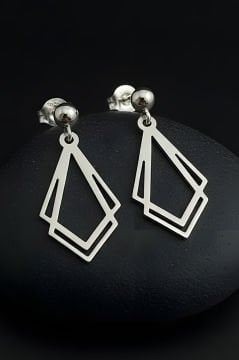 Diamond Model Gümüş Küpe