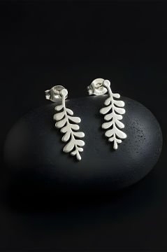 Sarmaşık Model Gümüş Küpe