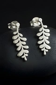 Sarmaşık Model Gümüş Küpe