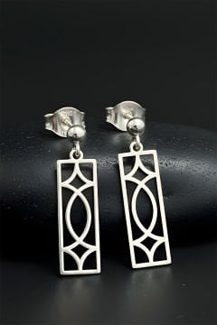 Gatsby Model Gümüş Küpe