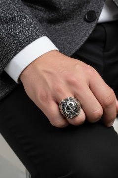 Pençe Model Vav Elif Gümüş Yüzük