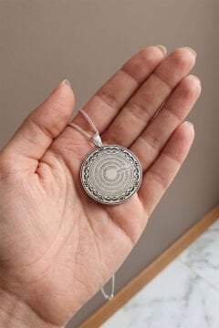 İhlas, Felak, Nas ve Kafirün Sureleri Kazıma Gümüş Unisex Gümüş Kolye