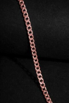 Gurmet Model Gümüş 2,20 mm Genişlik Bileklik 18 Cm - Rose Rengi