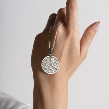 İhlas, Felâk, Nas Süresi Kazıma Gümüş Kolye