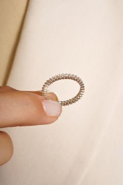 Zirkon Taşlı Tek Sıra Tamtur Yüzük