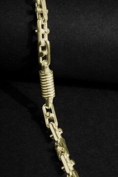 Monte Carlo Model Gümüş 5,40 mm Genişlik Bileklik 21 Cm - Altın Rengi