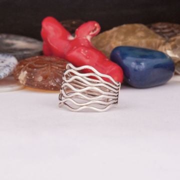 Taşsız El İşi Özel Tasarım Gümüş Yüzük