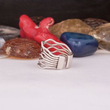 Taşsız El İşi Özel Tasarım Gümüş Yüzük