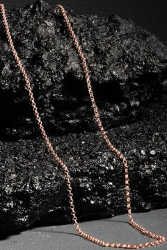 Doch Model Gümüş Zincir 2,00 mm Genişlik 60 Cm - Rose Rengi