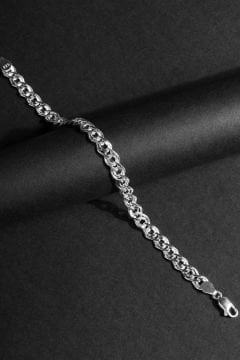 Nonna Model Gümüş 7,50 mm Genişlik Bileklik