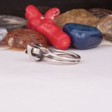 Taşsız El İşi Özel Tasarım Gümüş Yüzük