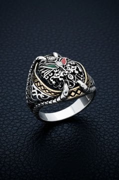 Pençe Model Osmanlı Devlet Arması Gümüş Yüzük