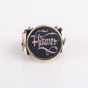 Kişiye Özel Kaligrafi İsimli Gümüş Yüzük