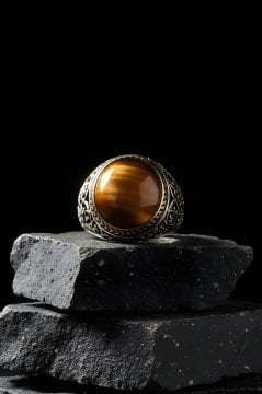 Kaplangözü Taşlı Sarmaşık Model Gümüş Yüzük