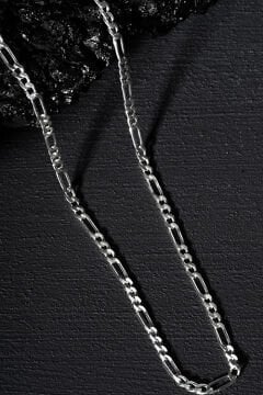 Figaro Model Gümüş Zincir 3,80 mm Genişlik