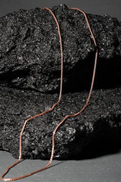 Spiga Model Gümüş Zincir 1,50 mm Genişlik 75 Cm - Rose Rengi