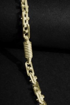 Monte Carlo Model Gümüş 5,40 mm Genişlik Bileklik 22 Cm - Altın Rengi