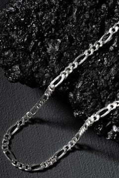 Figaro Model Gümüş Zincir 4,70 mm Genişlik