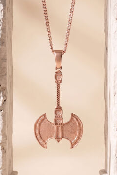 Balta Model 925 Ayar Gümüş Kolye Rose Rengi