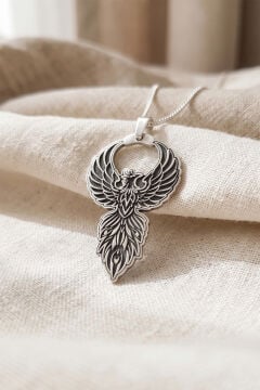 Anka Kuşu Model 925 Ayar Gümüş Kolye