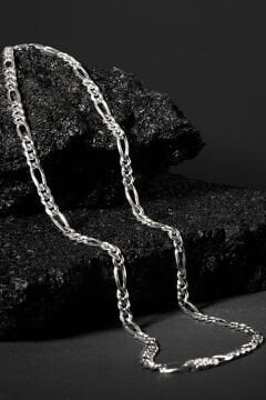 Figaro Model Gümüş Zincir 6,20 mm Genişlik