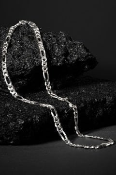 Figaro Model Gümüş Zincir 6,60 mm Genişlik