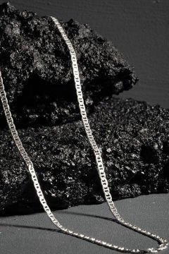 Barlı Forsa Model Gümüş Zincir 4,10 mm Genişlik