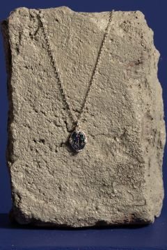 Mistik Topaz Taşlı Minimal Gümüş Kadın Kolye