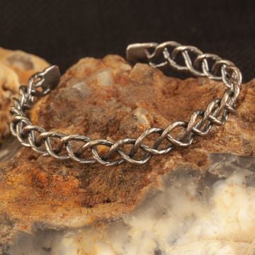 El İşi Unisex Gümüş Bileklik