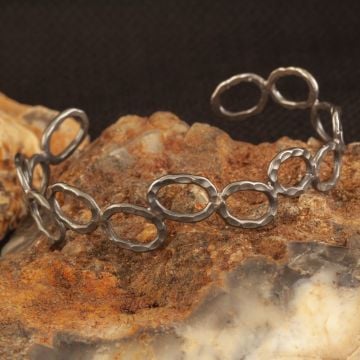 El İşi Unisex Gümüş Bileklik