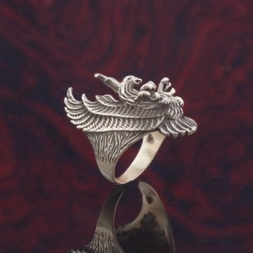 Uçan Kartal Model Gümüş Yüzük