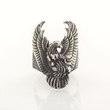 Uçan Kartal Model Gümüş Yüzük