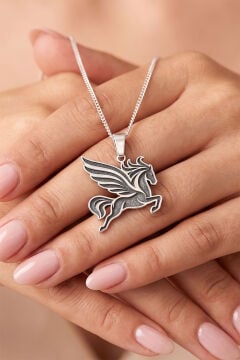 Pegasus Model 925 Ayar Gümüş Unisex Kolye