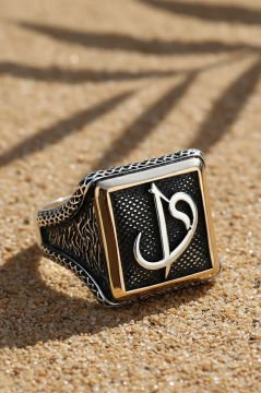 Kare Model Vav-Elif Gümüş Yüzük