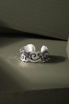 Sarmaşık Model Ayarlanabilir Gümüş Yüzük