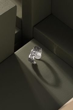 Sarmaşık Model Ayarlanabilir Gümüş Yüzük