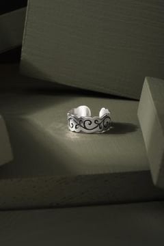 Sarmaşık Model Ayarlanabilir Gümüş Yüzük