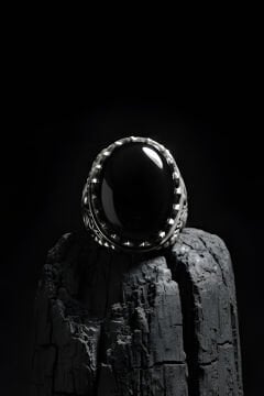 Har-ı Aşk Model El İşi Oniks Taşlı Gümüş Yüzük